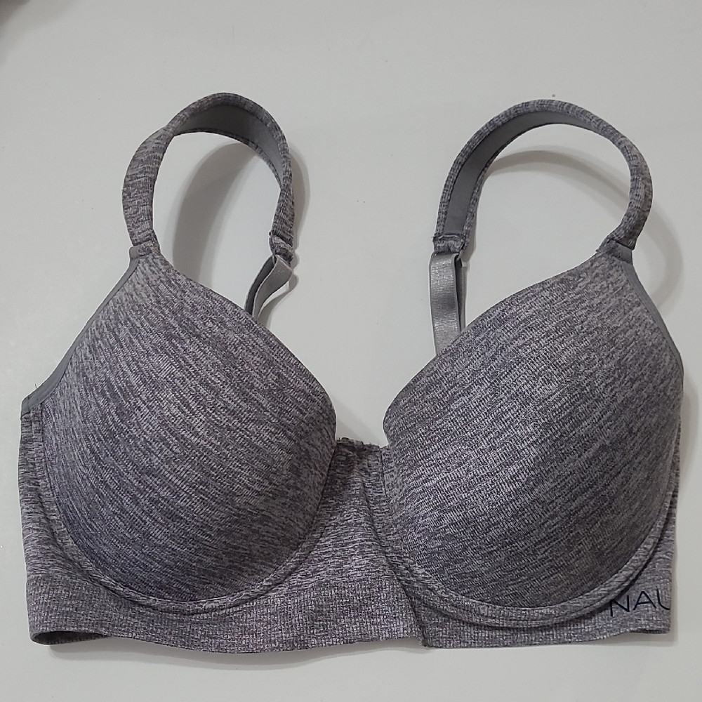 Nautica Intimates Heathered Gray Underwire T-Shirt Bra size 38C